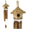 Woodstock Chimes Thatched Roof Birdhouse Bamboo Chime, C707
