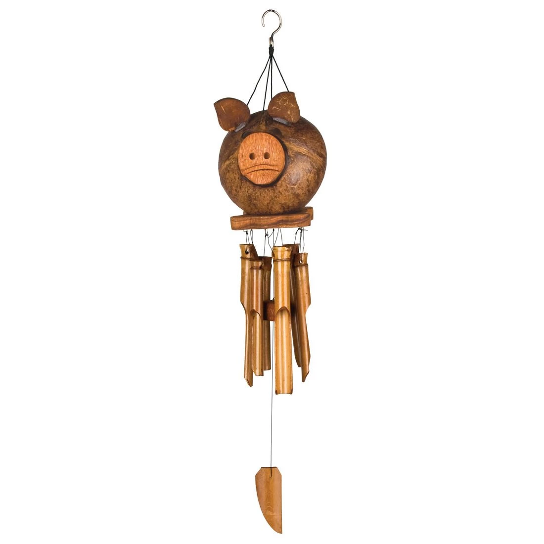 Woodstock Chimes Coco Pig Bamboo Chime, CPIG 4 Woodstock Chimes Coco Pig Bamboo Chime, CPIG - Image 2