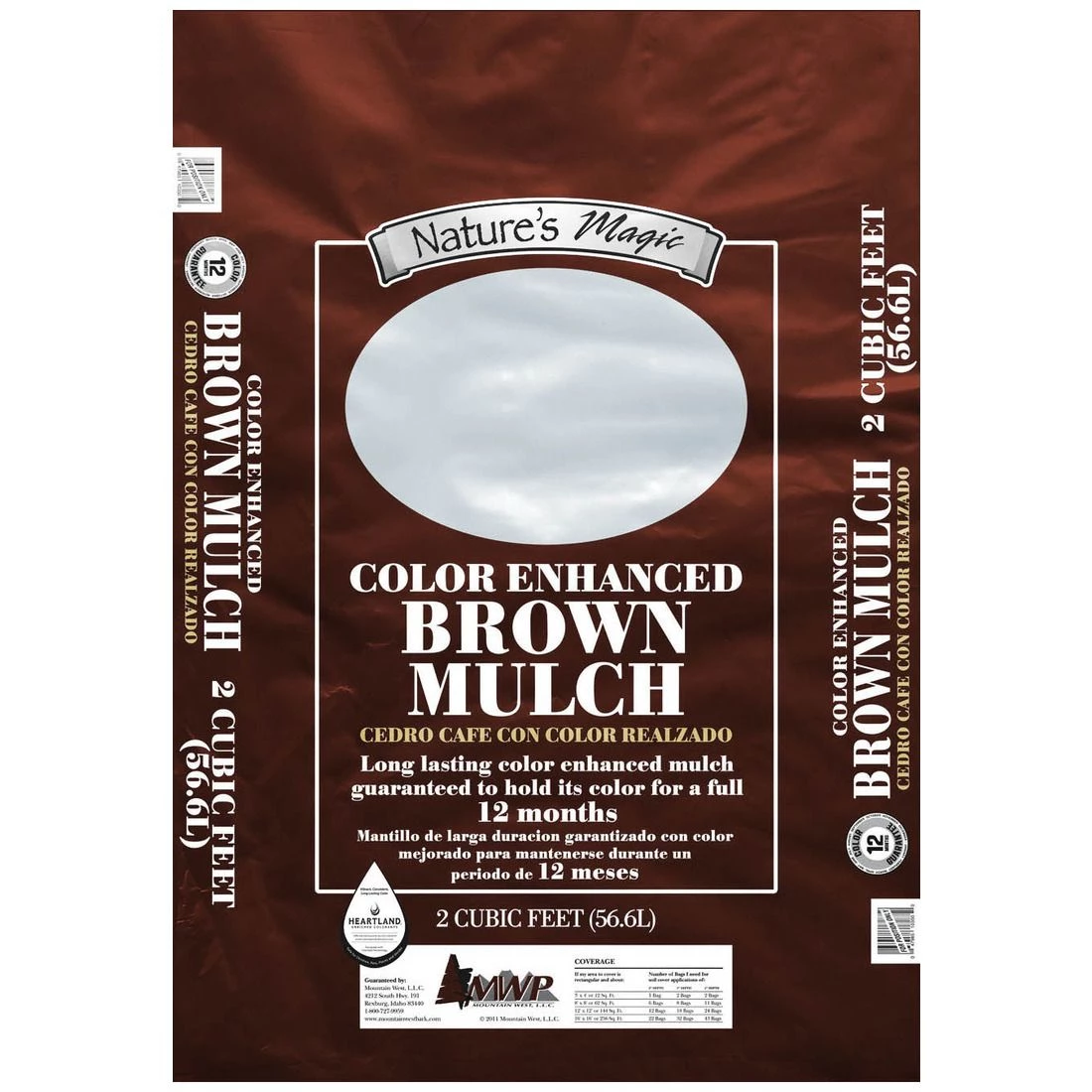 Natures Magic Color Enhanced Brown Mulch, 2 Cubic Feet, NMFBRM2CF-PI 3 Natures Magic Color Enhanced Brown Mulch, 2 Cubic Feet, NMFBRM2CF-PI