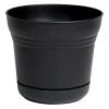Bloem Saturn Planter with Saucer, Black, SP0700, 7 IN 1 Bloem Saturn Planter with Saucer, Black, SP0700, 7 IN -Lawn & Garden Store sftp a s assets20210310000000083