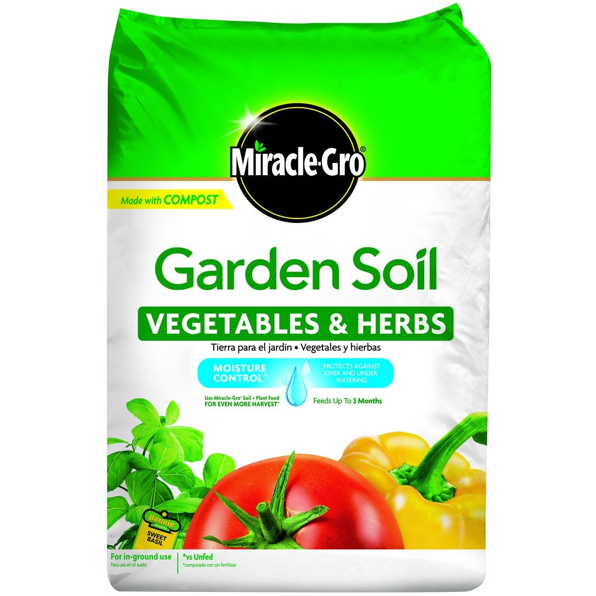 Miracle-Gro Garden Soil Vegetables & Herbs, MR73759430 3 Miracle-Gro Garden Soil Vegetables & Herbs, MR73759430