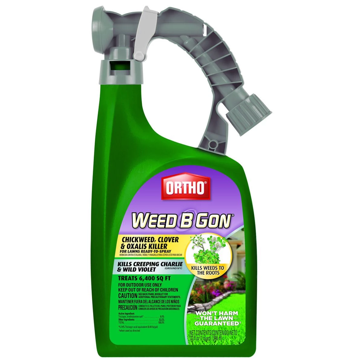 Ortho Weed B Gon Chickwee, Clover & Oxalis Killer for Lawns, OR0398710, 32 OZ 3 Ortho Weed B Gon Chickwee, Clover & Oxalis Killer for Lawns, OR0398710, 32 OZ