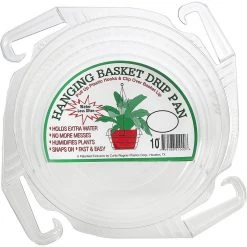 Curtis Wagner Hanging Basket Drip Pan, 10 IN, WGHB1150