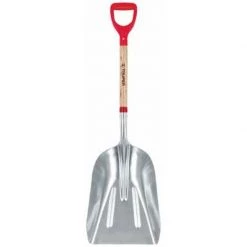 Tru Tough Wood Handle Aluminum Scoop, 14-3/4 IN x 27 IN, 31292