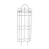 Panacea Trellis Offset Spires with Finials, 72 IN, 89675, Black