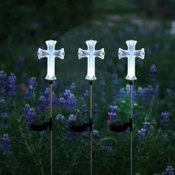 Alpine Solar Cross Garden Stake, SOT162BB -Lawn & Garden Store sftp a s assets20211015000000007