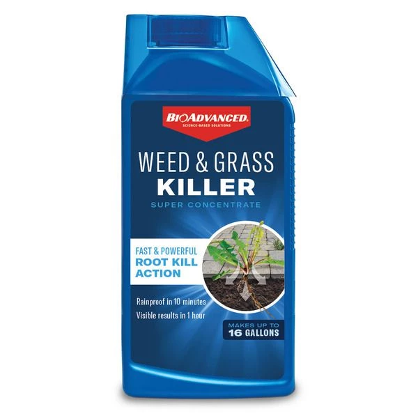 BioAdvanced Weed & Grass Killer Concentrate, 704195A, 32 OZ 3 BioAdvanced Weed & Grass Killer Concentrate, 704195A, 32 OZ
