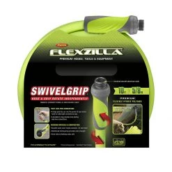 Flexzilla SwivelGrip Garden Lead-in Hose, 3/4 IN - 11 1/2 IN GHT Fittings, ZillaGreen, HFZG510YWS, 5/8 IN x 10 FT 9 Flexzilla SwivelGrip Garden Lead-in Hose, 3/4 IN - 11 1/2 IN GHT Fittings, ZillaGreen, HFZG510YWS, 5/8 IN x 10 FT -Lawn & Garden Store sftp a s assets20220502000000021