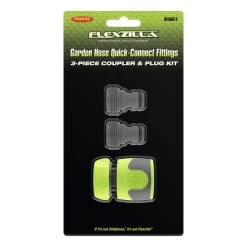 Flexzilla Garden Hose Quick-Connect Fitting Coupler & Plug Kit, ZillaGreen, 3-Piece, HFZGAK12 -Lawn & Garden Store sftp a s assets20220502000000029