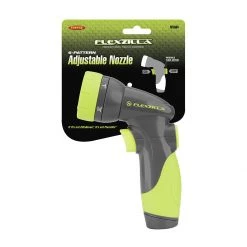 Flexzilla 6-Pattern Adjustable Garden Hose Nozzle, ZillaGreen, NFZG64 -Lawn & Garden Store sftp a s assets20220502000000048