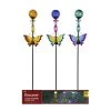 Alpine Solar Swirl Glass & Metal Butterfly Stake, Assorted Colors, LJJ1070A 2 Alpine Solar Swirl Glass & Metal Butterfly Stake, Assorted Colors, LJJ1070A -Lawn & Garden Store sftp a s assets20220524000000085