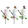 Alpine Solar Watering Can Rain Gauge Garden Stake, Assorted Styles, RGG242A