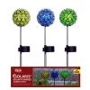 Alpine Solar Ball Garden Stake with LED Light, Assorted Colors, SKY212ABB