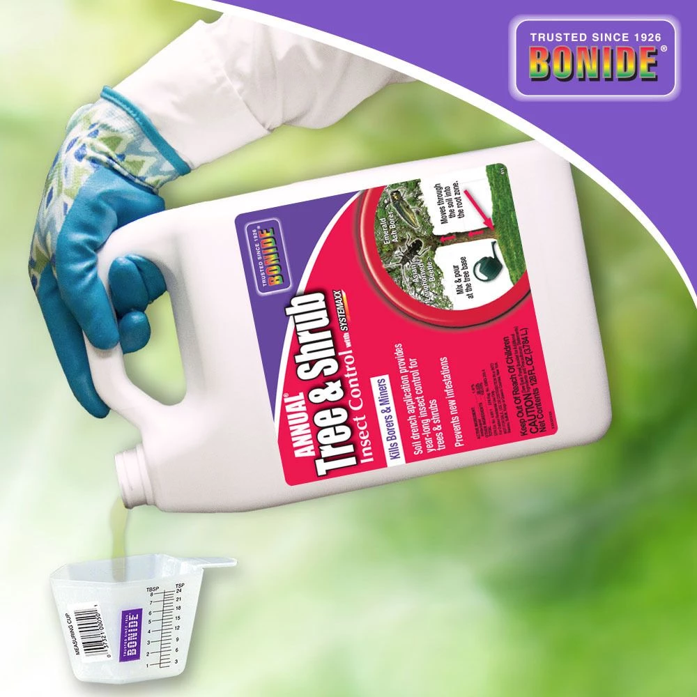BONIDE Annual® Tree & Shrub Insect Control w/ Systemaxx Concentrate, 128 oz 4 BONIDE Annual® Tree & Shrub Insect Control w/ Systemaxx Concentrate, 128 oz - Image 2