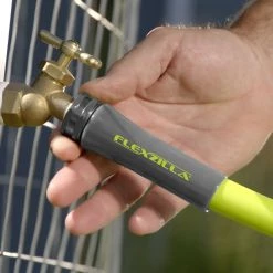 Flexzilla Garden Hose, 3/4 IN - 11 1/2 IN GHT Fittings, HFZG5100YW, 5/8 IN x 100 FT -Lawn & Garden Store sftp a s assets20220720000000018